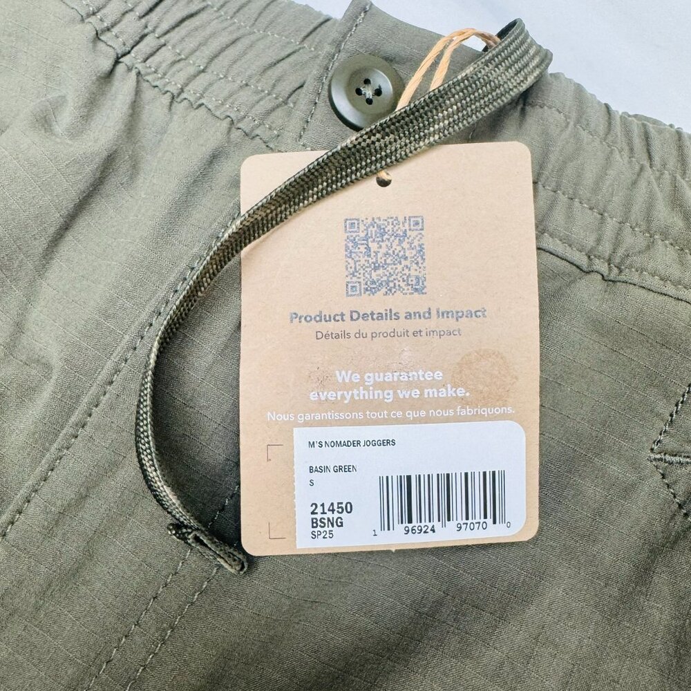 Patagonia Nomader Joggers 'Basin Green' 21450-BSNG size S - Picture 2 of 4